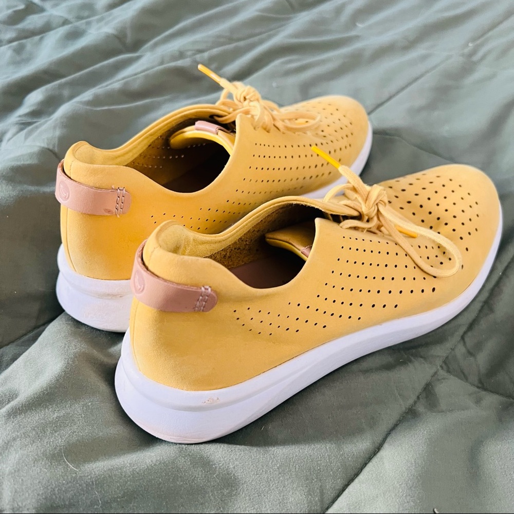 Unique Yellow Spring/Summer Clarks Sneakers Tennis Shoes